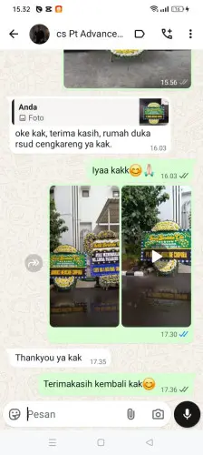 Testimonial Papan Bunga Pernikahan kota malang